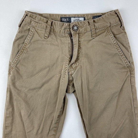 BKE Mens Pants Jake Straight Khaki 25S - Picture 2 of 6